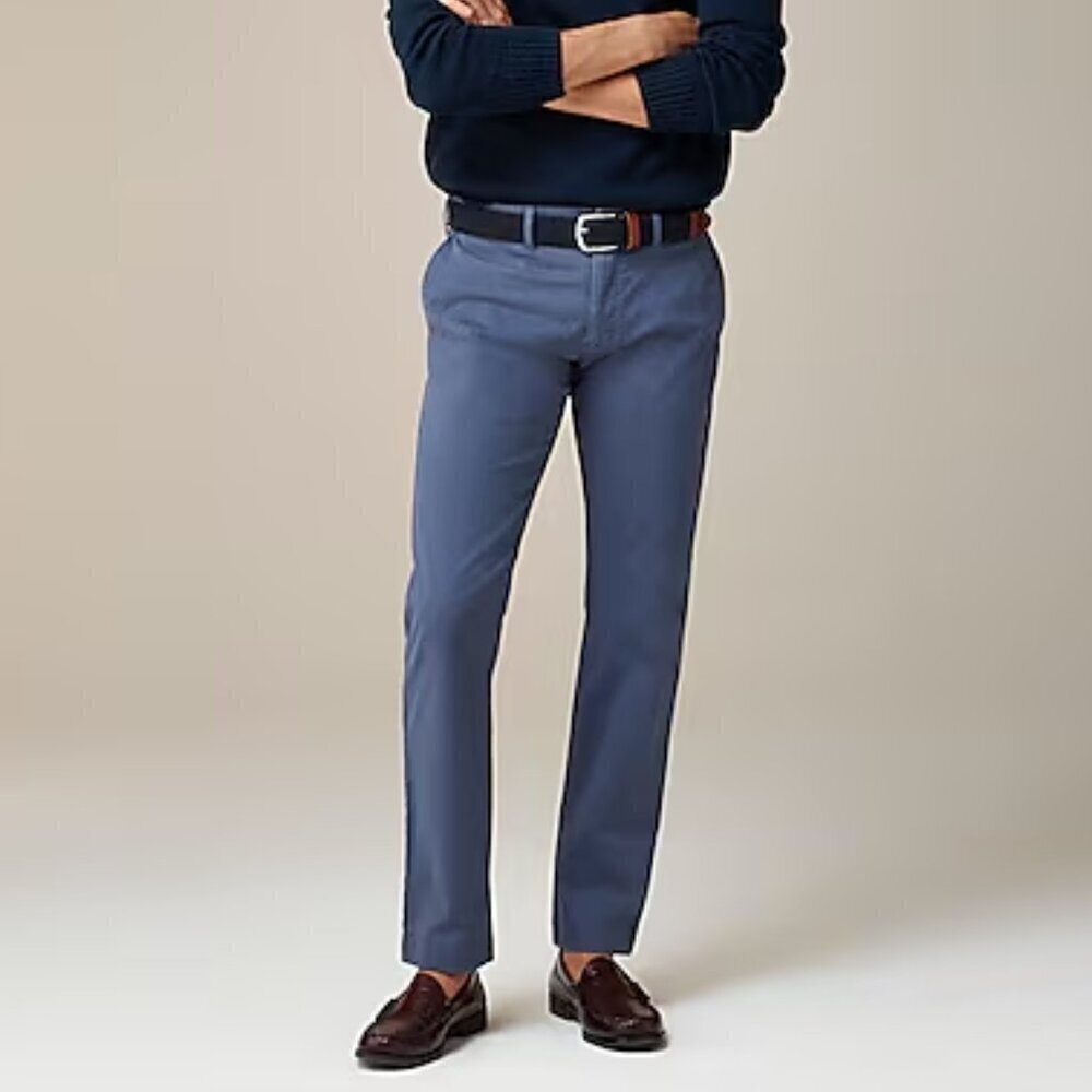 J. Crew Men's 484 Slim Fit Stretch Chino Pants Dusty Navy Size 31x30 NWT